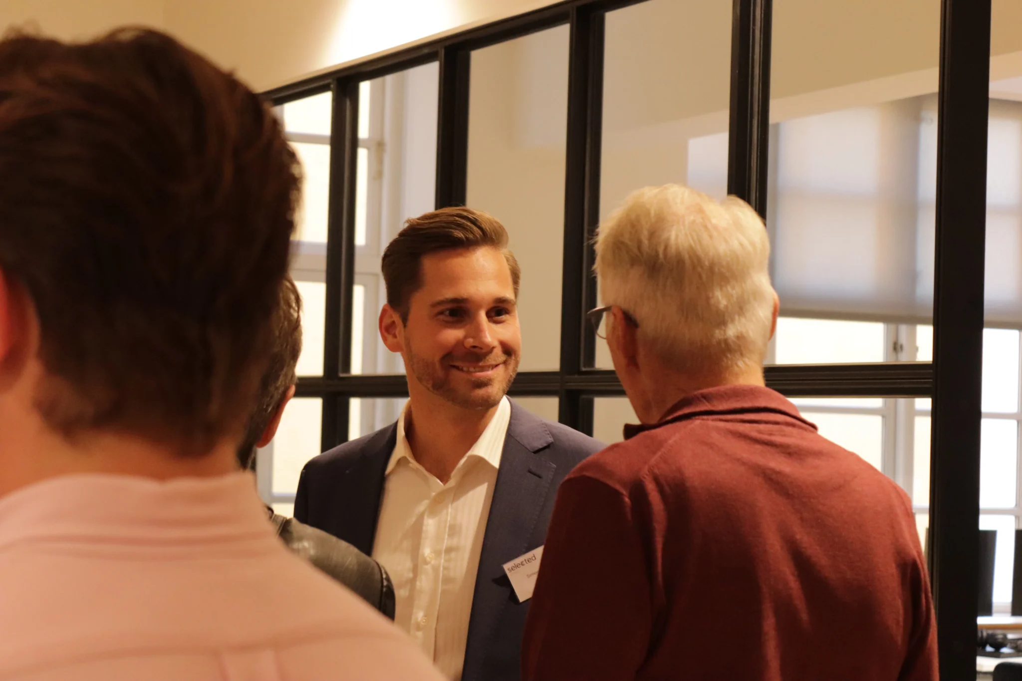 Simon Lander til kvartalsarrangement, Esplanaden